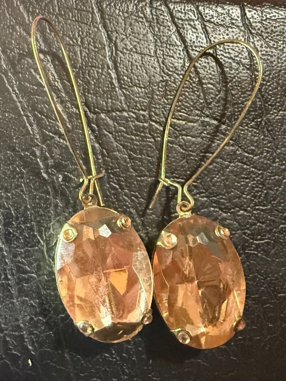 Brushed Gold Teardrop Earrings Minimalist Modern Lightweight